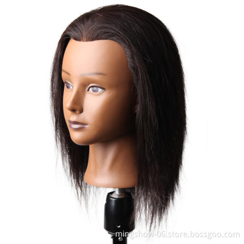 top quality famela african american training mannequin head with indian human hair